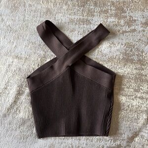 Aritzia Babaton halter top.